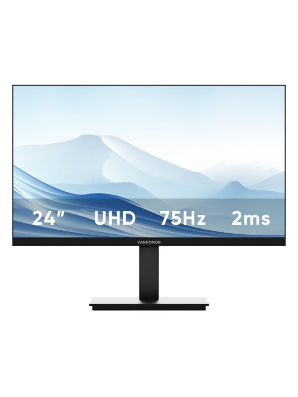 24 inch high-definition office multimedia gaming computer display screen