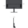 24 inch high-definition office multimedia gaming computer display screen